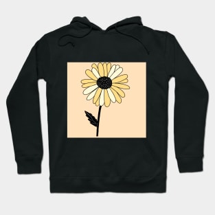 Yellow Daisy Flower Hoodie